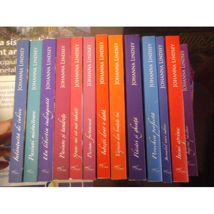 Din colectia " Iubiri de poveste " - JOHANNA LINDSEY - 13 romane
